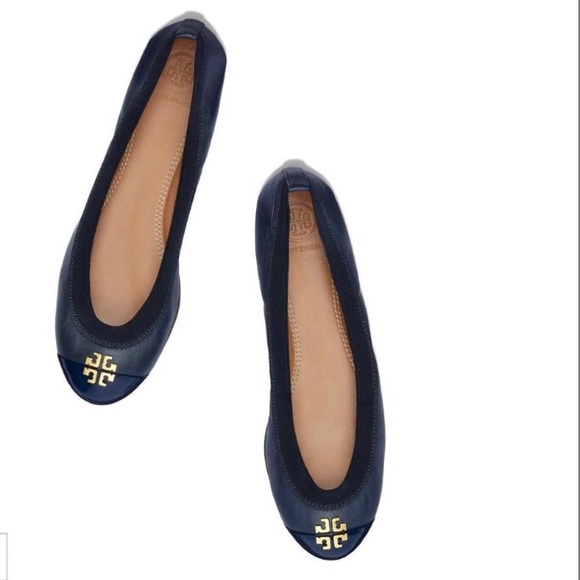 Tory Burch Shoes - Tory Burch Navy Ballet Flats